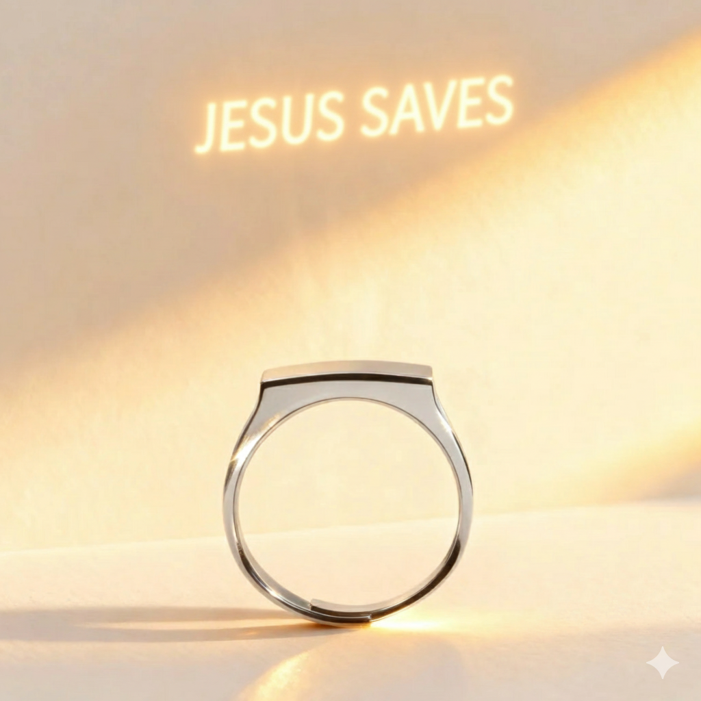 Trust God Signet Ring