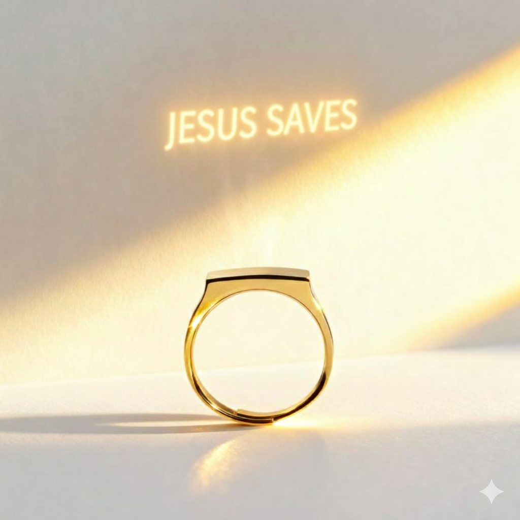 Trust God Signet Ring